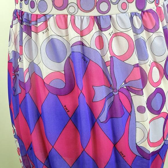 Emilio Pucci for Formfit Rogers 1960s Vintage Slip Dress Med Lingerie Sheer Mod - Picture 8 of 13